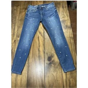 KUT FROM THE KLOTH Medium Wash Pearl Donna Ankle Skinny